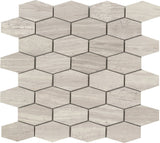 Emser Metro 12"x12" Hexagon Wide Mosaic 1.81"X2.95" Cream
