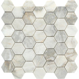 Emser Calacata 2" x 2" Mosaic 12" x 12" Honed Giallo 