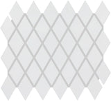 Daltile Color Wheel Retro 2" x 3" Harlequin Mosaic 12" x 13" Glossy Arctic White