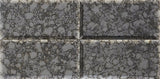 Daltile Lavaliere 12" X 12" Mosaic 3"X3" Polished Black Antique Mirror