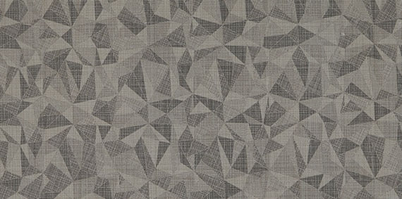 Daltile Fabric Art 12" X 24" Modern Kaleidoscope Ashen Steel Prism