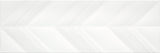 Emser Vertigo 10"x30"  Chevron White