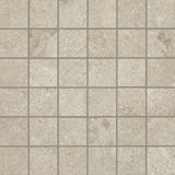 Daltile Haddonstone 2" x 2" Straight Joint Stepwise Mosaic 12" x 12" Matte Dawn