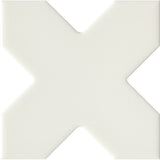 Emser Eclissi 5" x 5" Cross Matte White