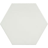 Emser Eclissi 8" x 9" Hexagon Matte White