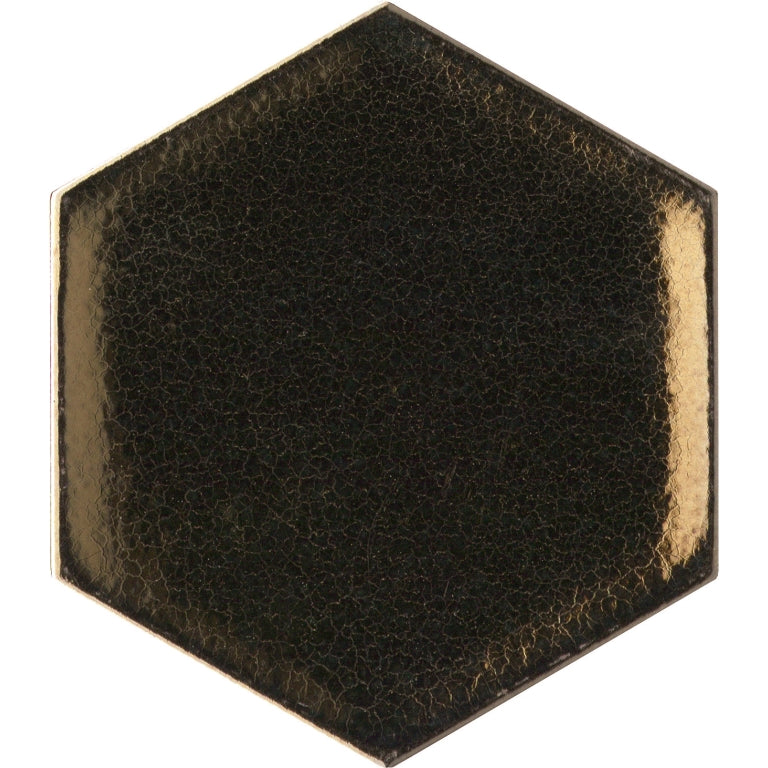 Emser Electrum 4" x 5" Hexagon Glossy Gold