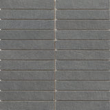 Emser Genesis 1" x 6" Stacked Mosaic 12" x 12" Matte  Black