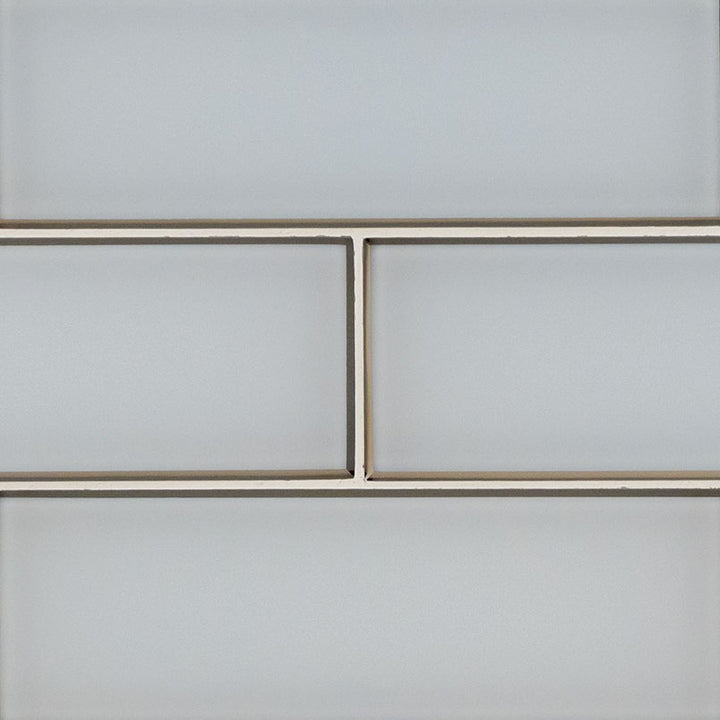MS International Decorative Mosaic 12" x 12" Subway 4" x 12" Ice