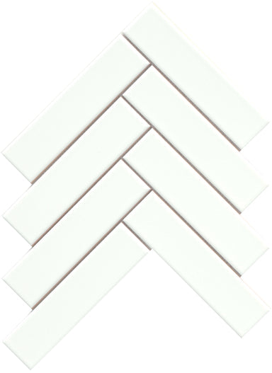 Emser Cognito 11" X 11" Herringbone Mosaic 2" X 8" Matte Ice 