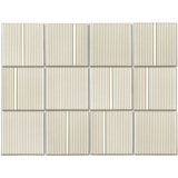 Emser Kanji 4" x 4" Mosaic 12" x 16" Glossy  Akita