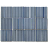 Emser Kanji 4" x 4" Mosaic 12" x 16" Glossy  Nasu