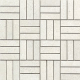 Emser Lunara 1" x 3" Hatch Mosaic 12" x 12" Honed  Alcor