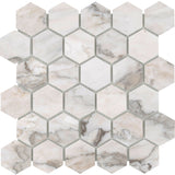 Emser Lenza 2" x 2" Hexagon Mosaic 12" x 12" Honed  Fiore 