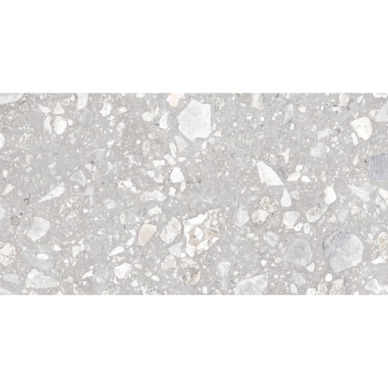 Emser Mixt 2.0 12" x 24" Pebble Matte Silver