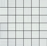Emser Thread II 12" X 12" Mosaic 2" X 2"  White 
