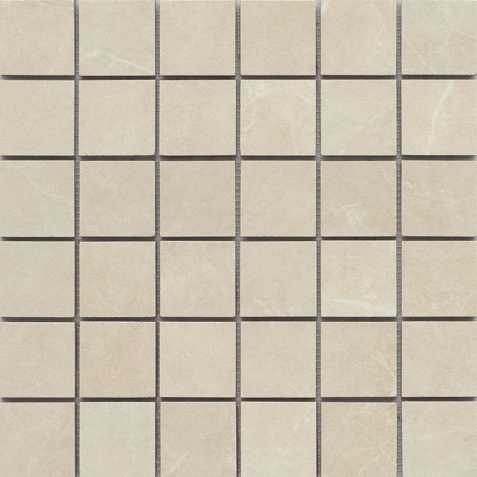 Emser Sterlina II 12"x12" Mosaic 2"x2" Matte Ivory