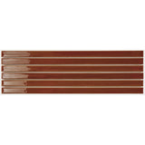 Emser Paralline 1" x 18" Stacked Mosaic 5" x 18" Glossy  Ochre