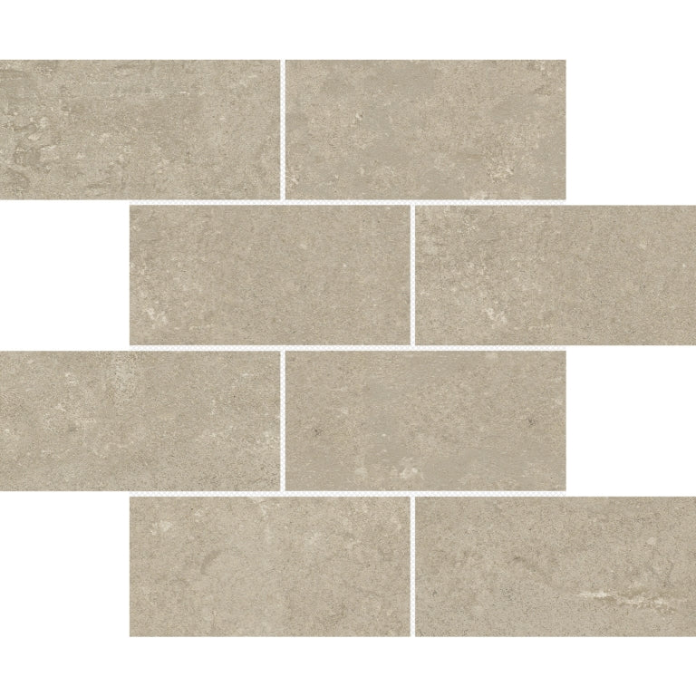 Emser Perenne 3" x 6" Offset Mosaic 12" x 12" Matte Slim Cooki