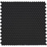 Emser Revify 0.4" x 0.5" Mosaic 11" x 11" Matte Nero 