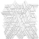 Emser Revify 10" x 11" Edge Mosaic Matte White 