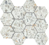Emser Fragmento 10" X 12" Hexagon Mosaic 3" Matte  LG White