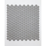 Emser Source 1" x 1" Penny Mosaic 11" x 12" Matte Smoke 