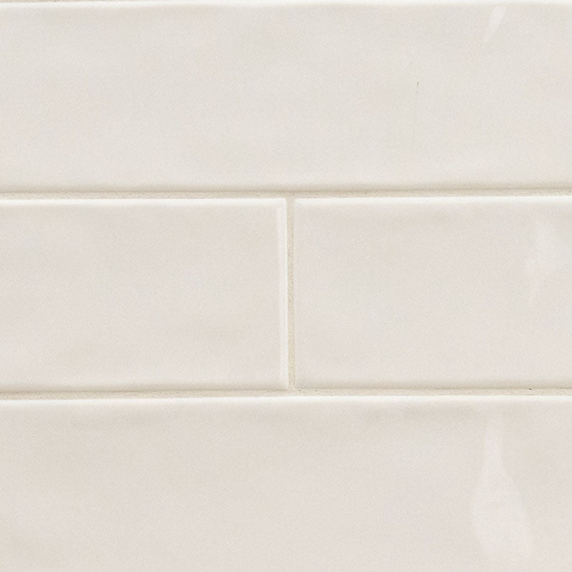 MS International Urbano 12" x 12" Subway 4" x 12" Glossy  Crema
