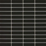 Emser Catch 11" X 12" Stack Mosaic 1" X 3" Glossy Black 