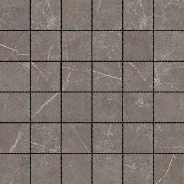 Emser Sterlina II 12"x12" Mosaic 2"x2" Matte Henna