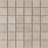 Emser Porto II 12"x12" Mosaic 2"x2" Matte Fawn